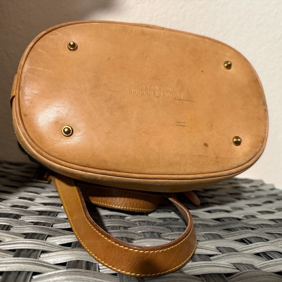 Dooney & Bourke Vintage Black Canvas & Natural Vacchetta Leather Tote - Picture 5 of 16